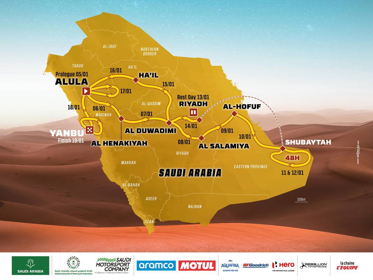 رالي-داكار-2024-السعودية-خريطة-المسار